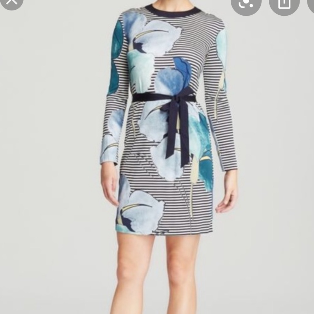 Tory Burch Striped Belted dress